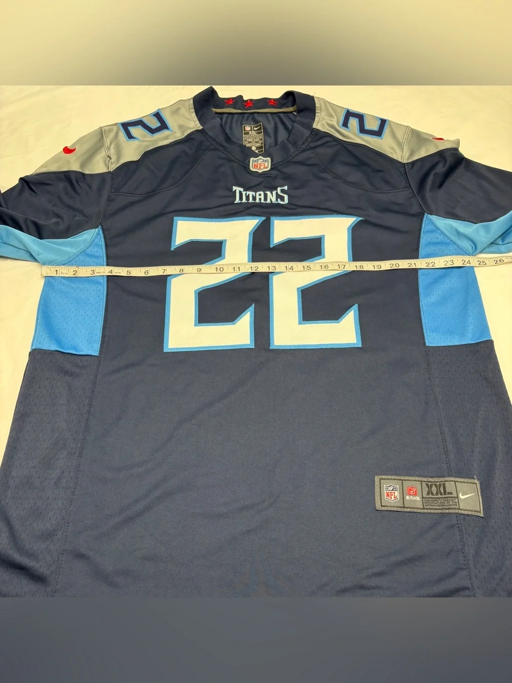 Nike Dri Fit Jersey Navy NFL Tennessee Titans Derrick Henry #22 Men's XXL